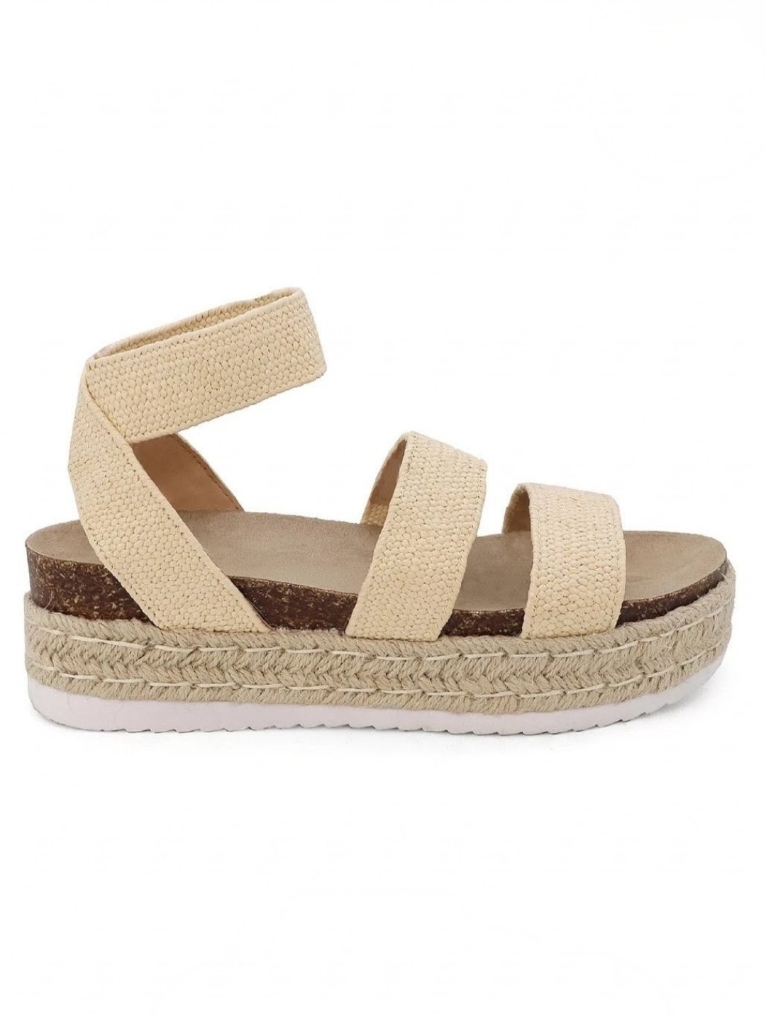 Esprit Gigi Strappy Espadrille Platform Sandals In Crochet Size 7.5